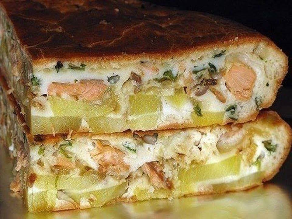 Пирог с рыбными консервами и картошкой – 10 рецептов с горбушей, сайрой