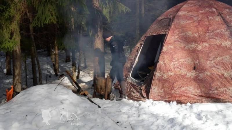 Обогрев палатки зимой, варианты безопасного отопления