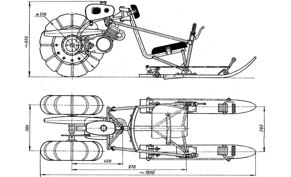 Аэросани своими руками: классификация, подбор двигателя, винтомоторной установки