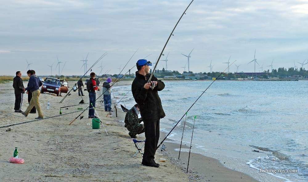 Рыбалка в евпатории с берега в августе и другие месяцы, лучшие места для ловли