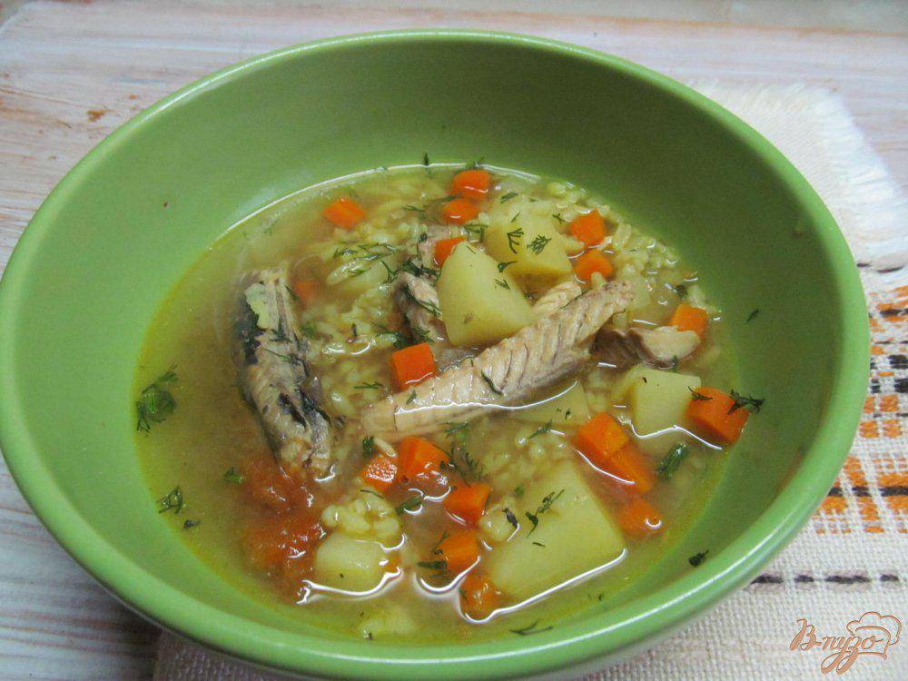Пошаговый рецепт приготовления супа из рыбных консервов сайра