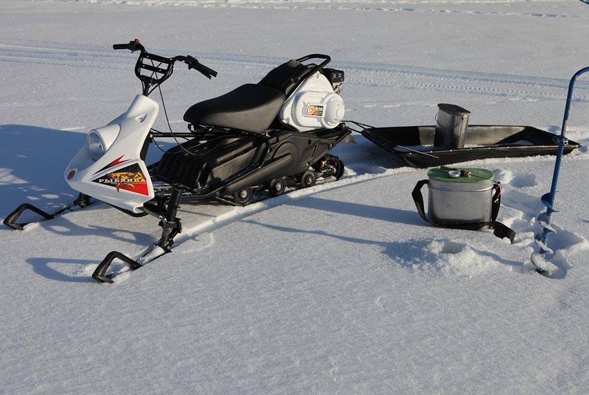 Мини снегоходы для зимней рыбалки, полярные модели и бренды