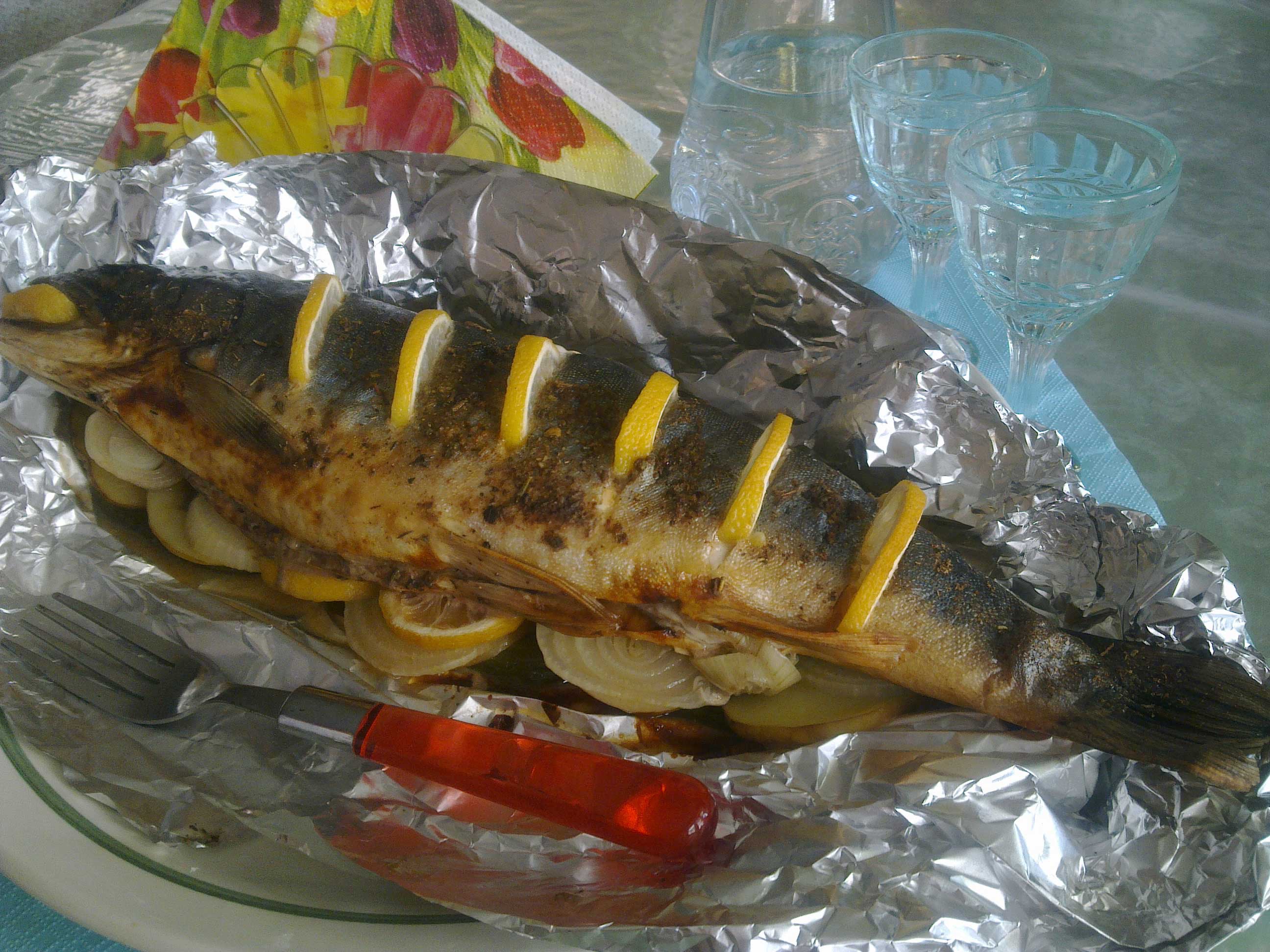 Рыба голец, запеченная в духовке