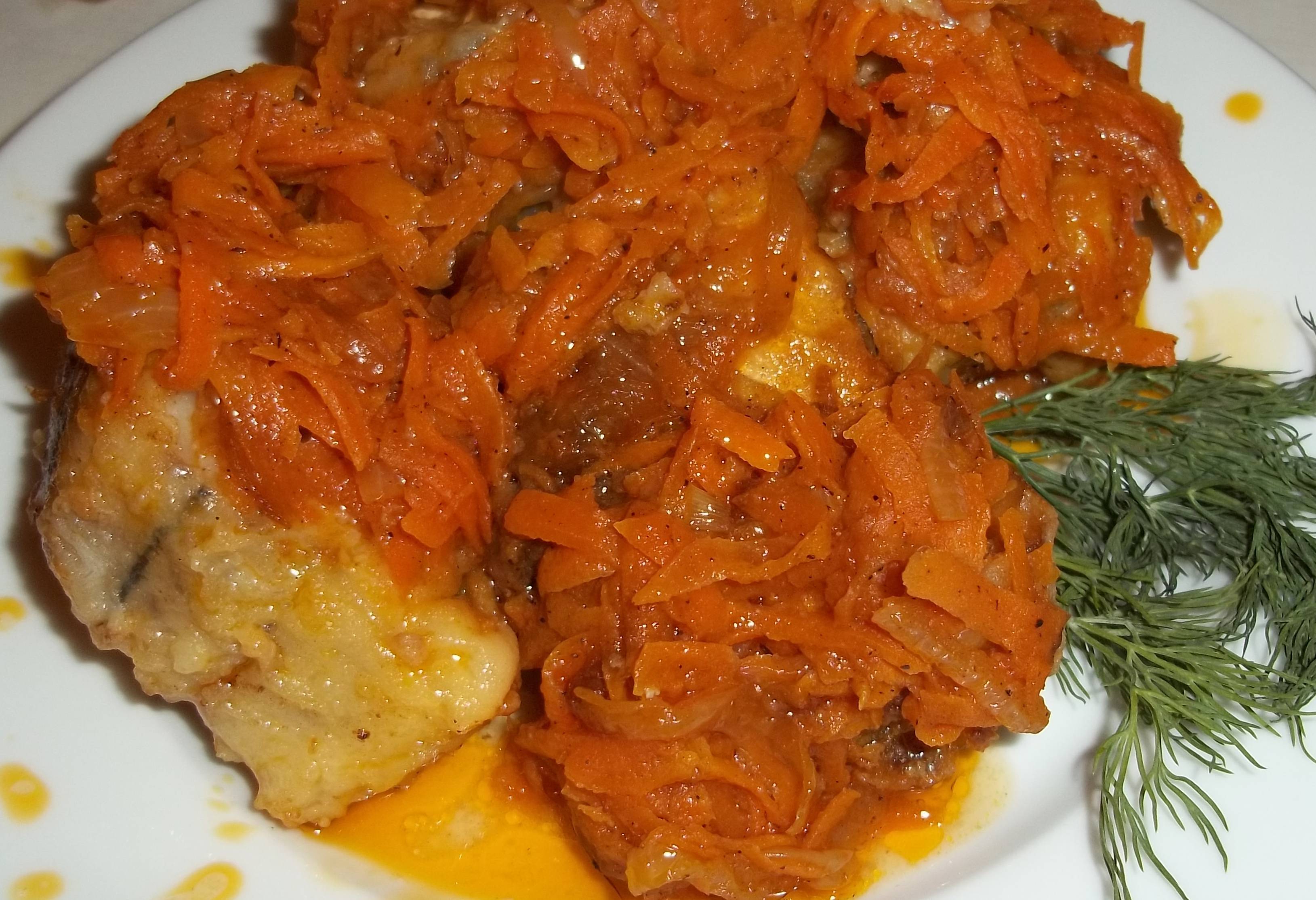 Жареная рыба с морковью — пошаговый рецепт с фото