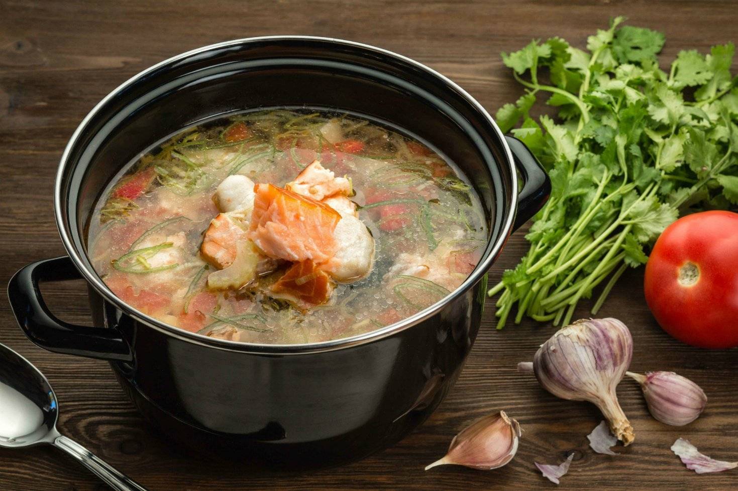 Пошаговый рецепт приготовления рыбного супа из семги