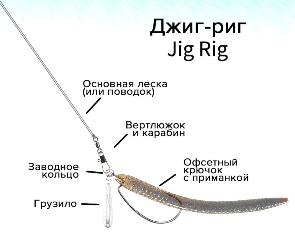 Оснастка джиг-риг (jig rig): монтаж и техники проводки
