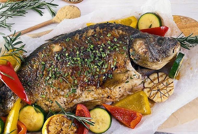 Карп с овощами - 150 рецептов: рыба | foodini