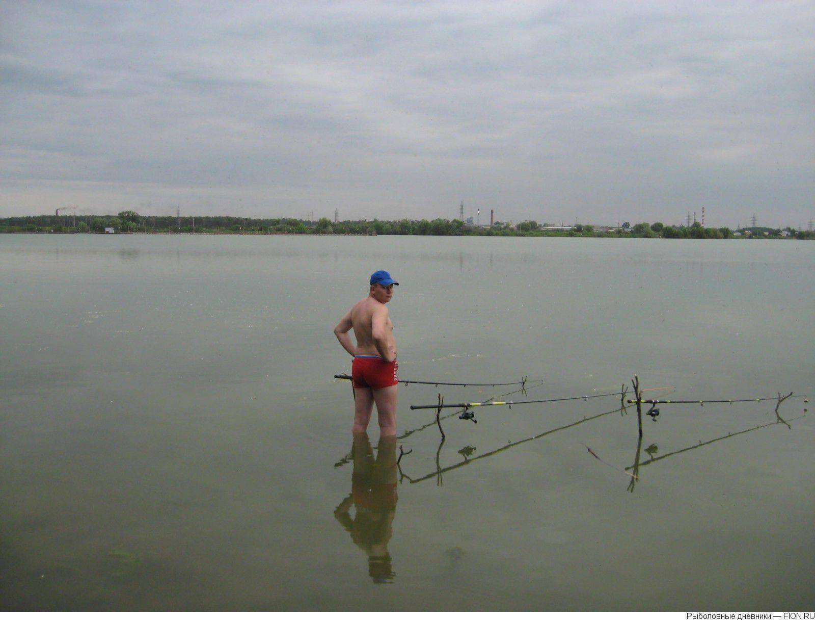 Рыбалка на озере бисерово