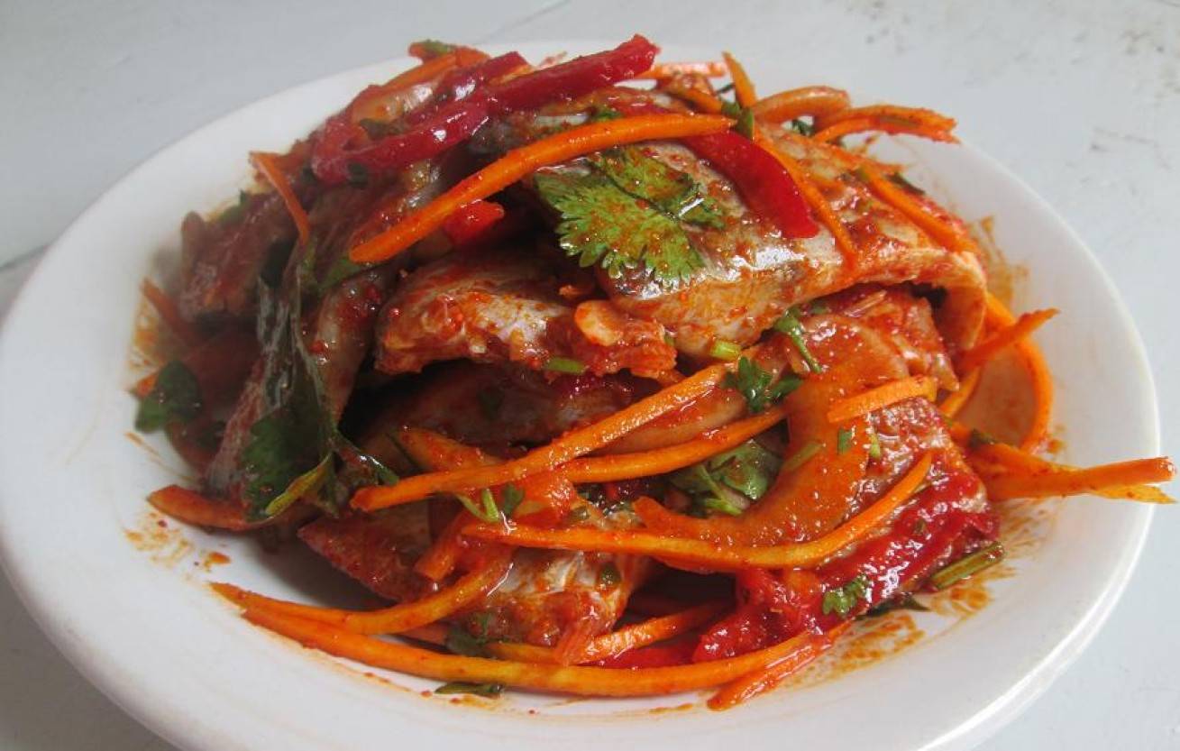 Как приготовить хе из рыбы по корейски рецепт с фото
