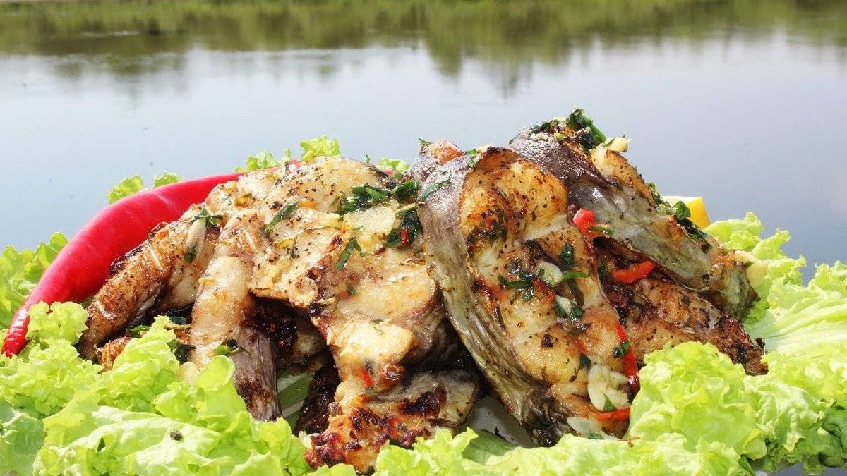 Рыба на мангале - рецепты приготовления. шашлык из рыбы на мангале