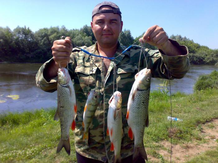 Рыбалка на речке Сура