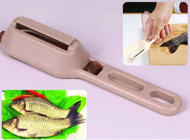 Как легко удалить чешую с помощью ножа для чистки рыбы