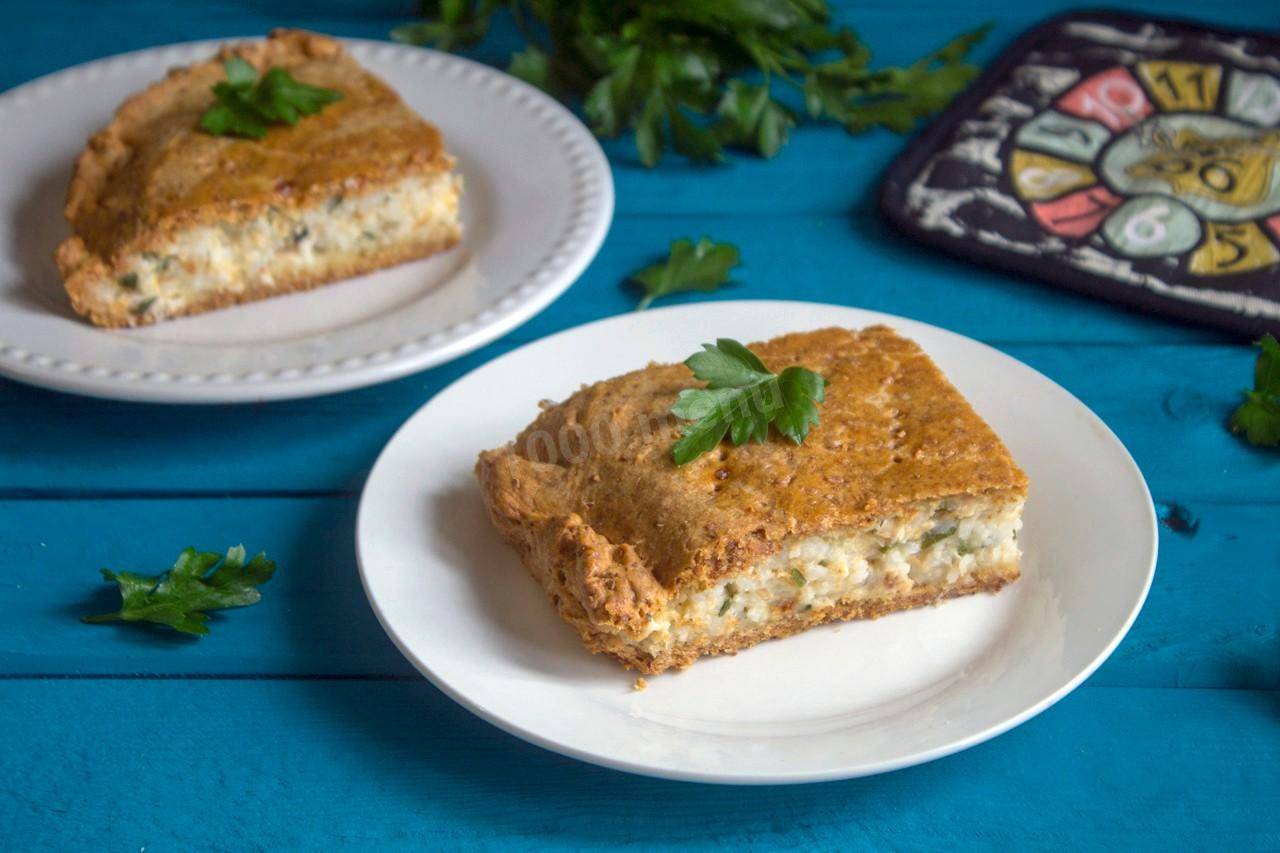 Пирог с рисом и рыбными консервами из дрожжевого теста, рецепт с фото фоторецепт.ru