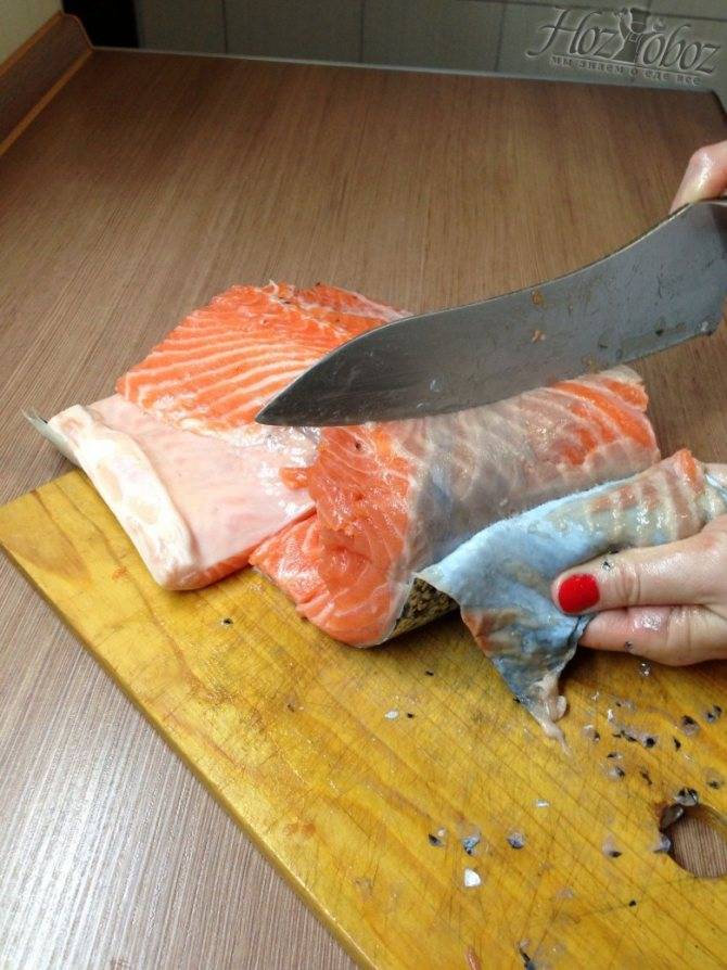 Как правильно разделать лосося и засолить филе