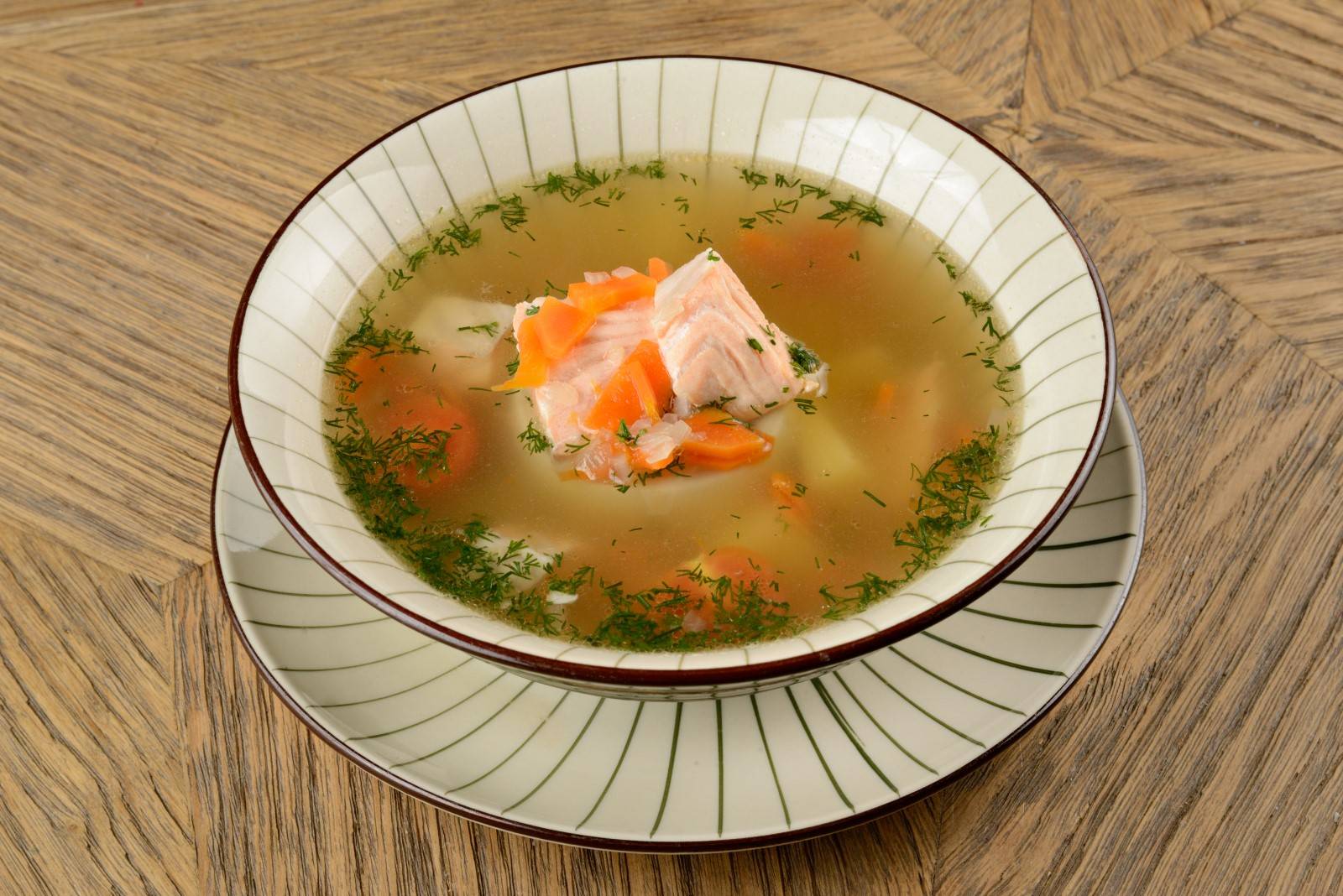 Рыбный суп-пюре из горбуши пошаговый рецепт
