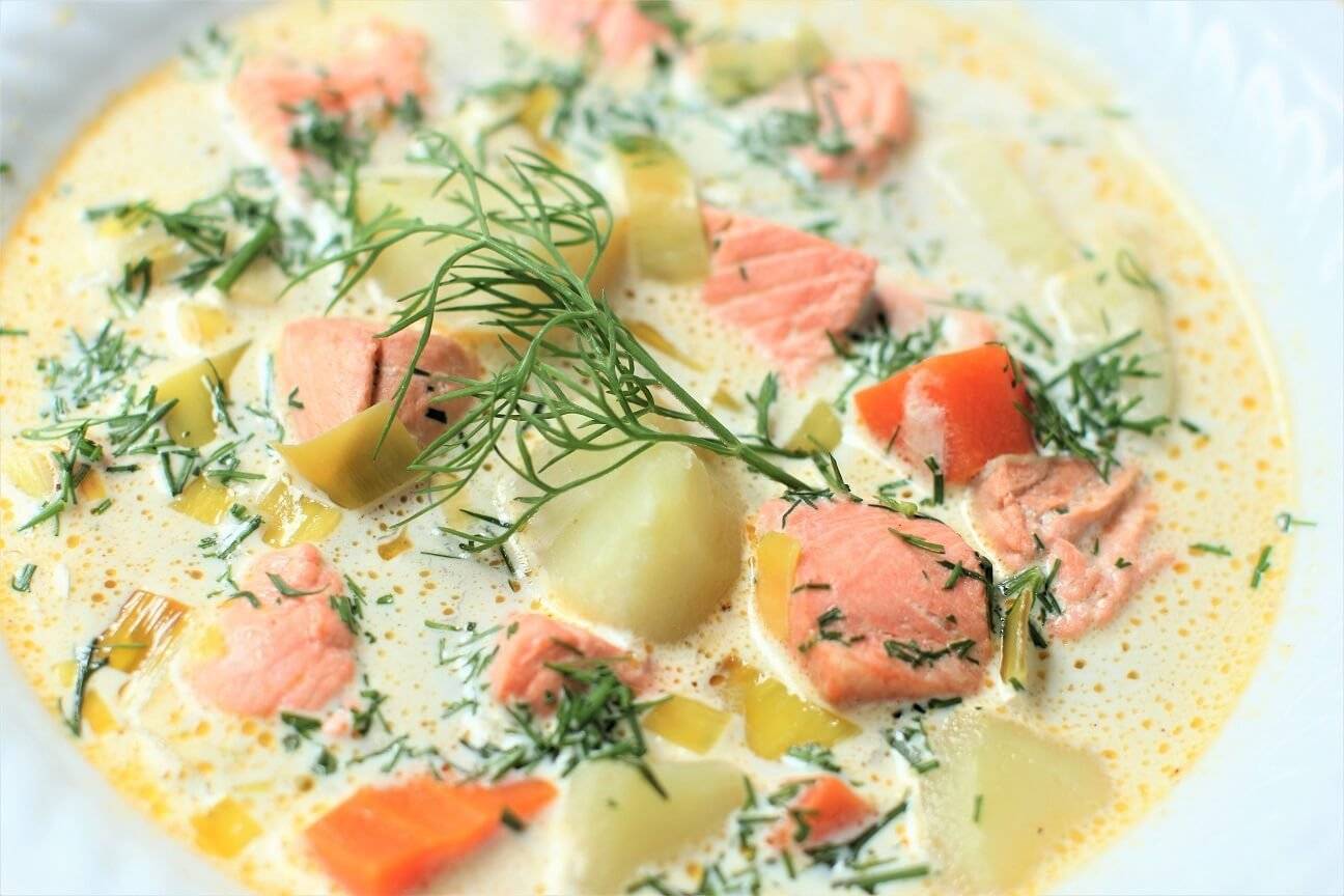 Суп из лосося со сливками по фински – визитная карточка страны: рецепт с фото и видео