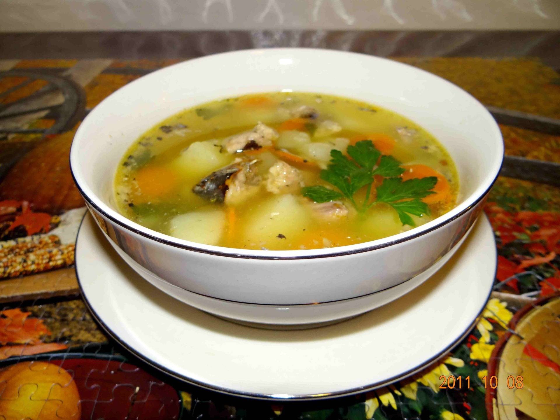 Как приготовить суп из рыбной консервы сардина в масле