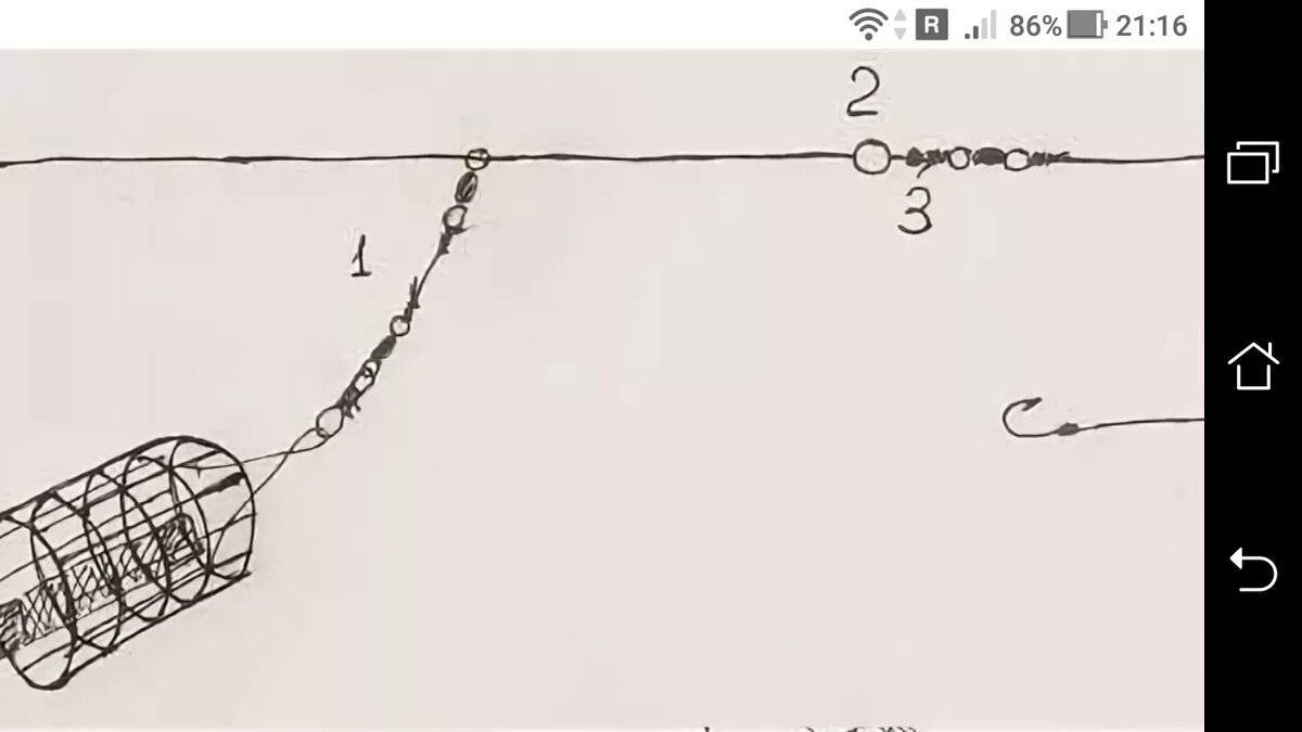 Зимний фидер со льда оснастка монтаж