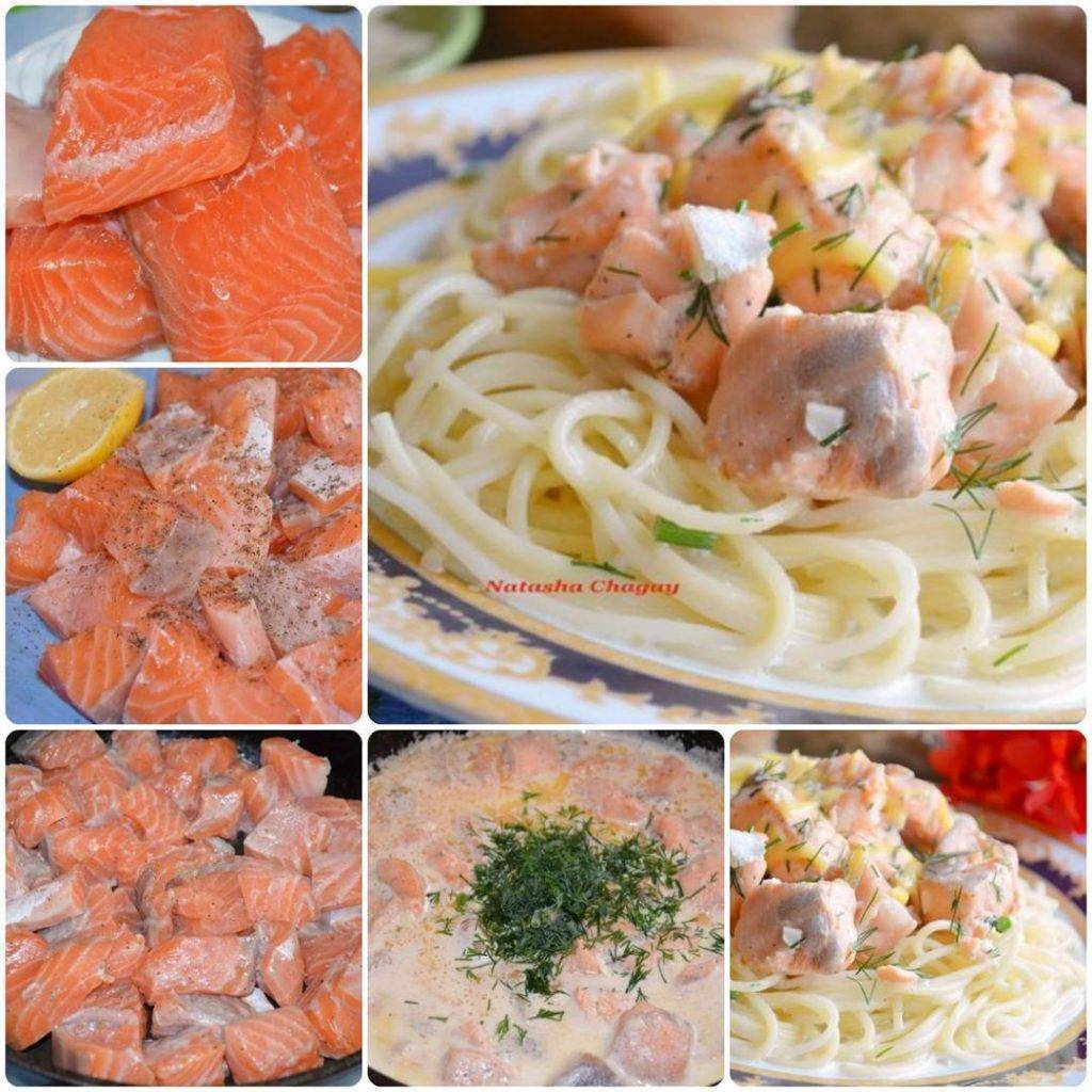 Паста с лососем в сливочном соусе: лучшие рецепты :: syl.ru