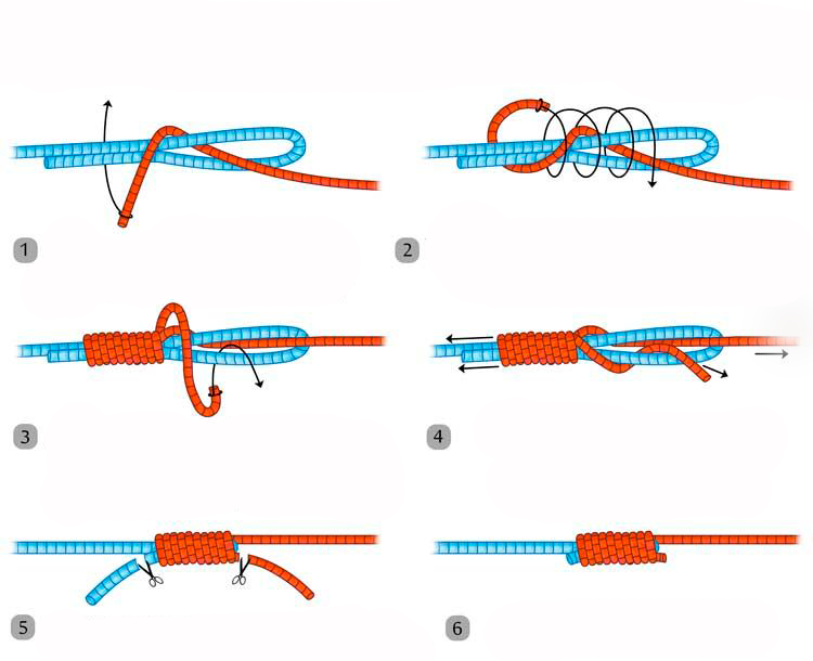 Как связать две лески между собой одного и разного диаметра: особенности завязывания лески на узел (фото + инструкция)