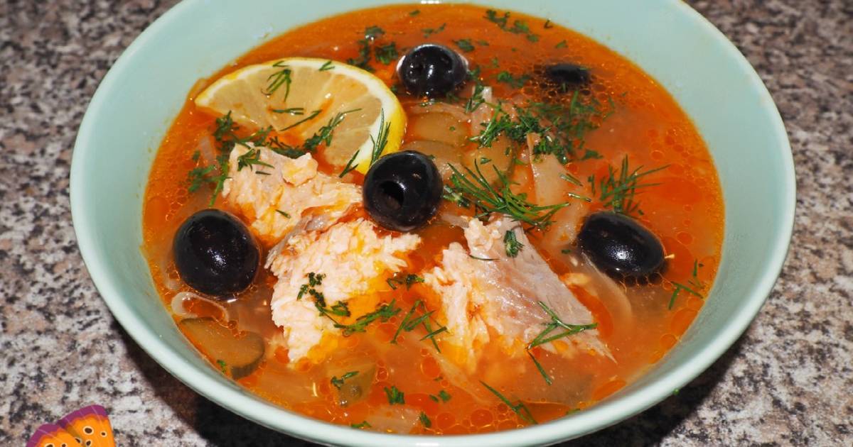 Как приготовить классическую рыбную солянку по пошаговому рецепту с фото