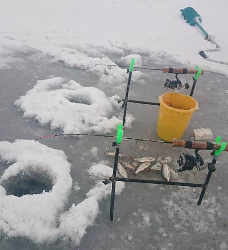 Рыбалка на фидер зимой