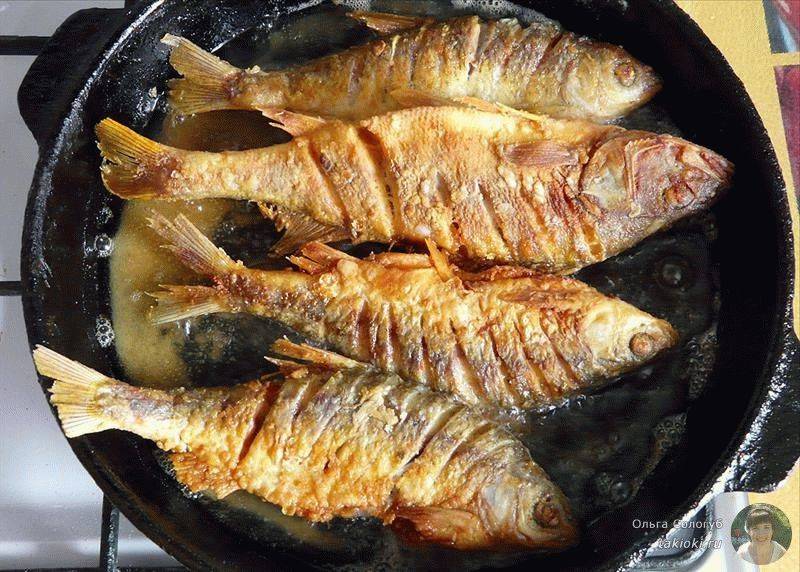 Как пожарить речную рыбу на сковороде - пошаговый рецепт