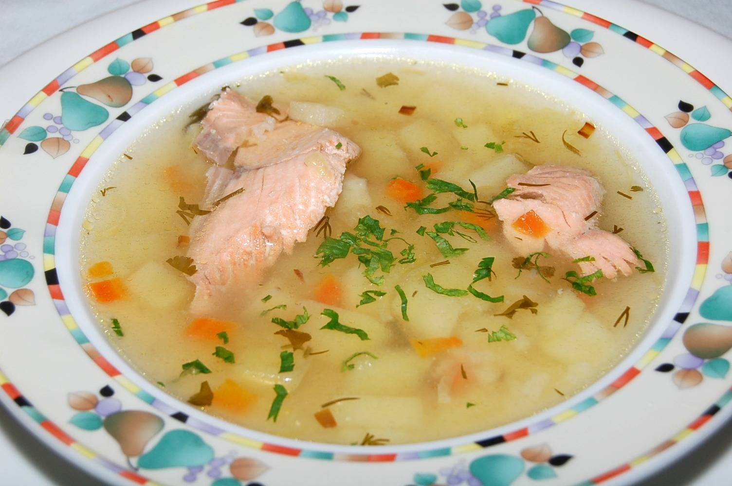 Суп рыбный из горбуши консервы