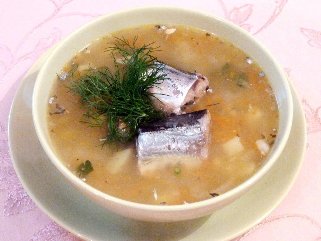 Как приготовить суп из рыбных консервов сайра по пошаговому рецепту с фото