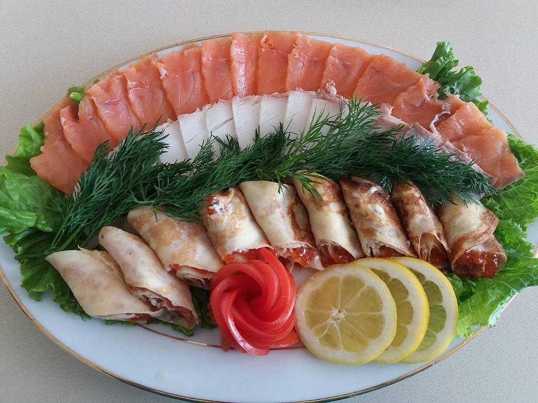 Нарезки из рыбы и морепродуктов идеи, красиво оформленные рыбные тарелки