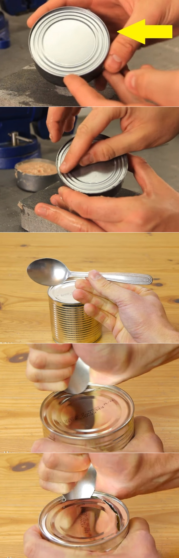 Как открыть консервную банку со шпротами открывалкой, консервным ножом и другими способами