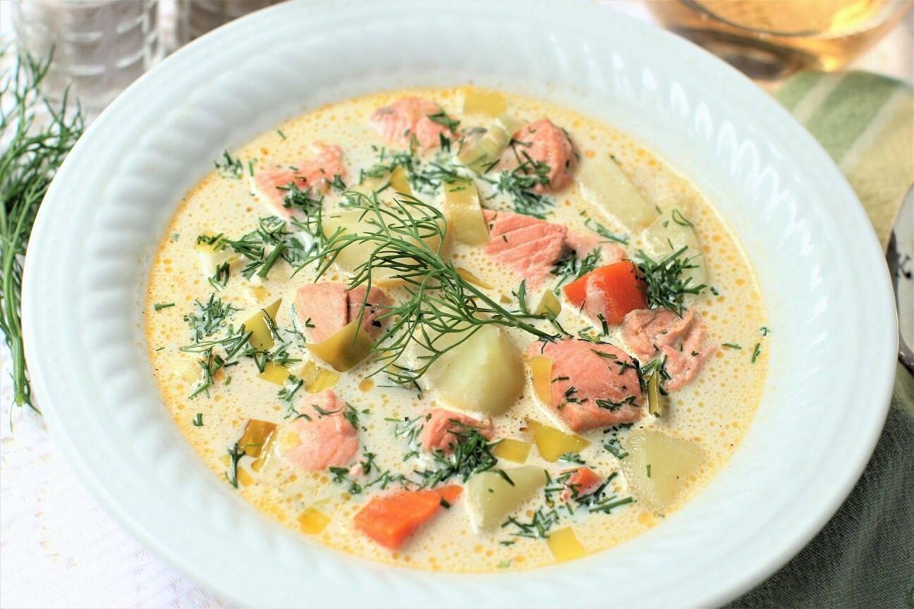 Норвежский суп из семги со сливками – скандинавская согревающая нежность: рецепт с фото и видео