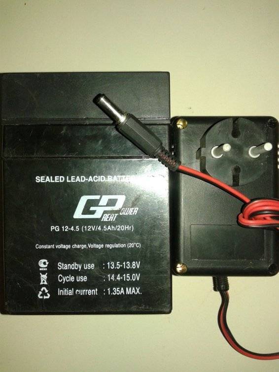 Зарядное устройство для аккумулятора эхолота от прикуривателя