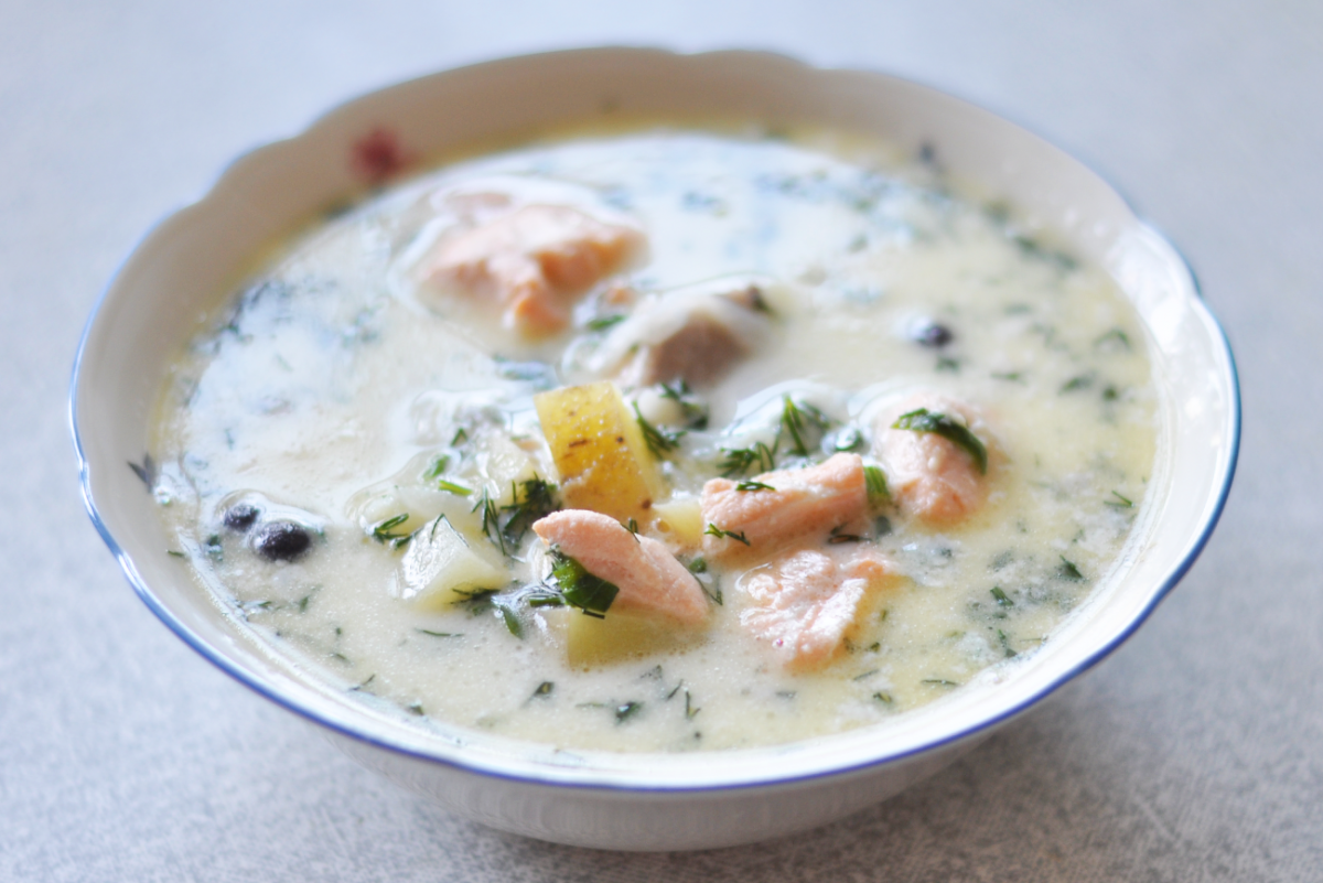 Норвежский суп с лососем. - кулинарные надувательства... - страна мам