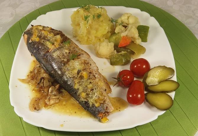 Как вкусно приготовить рыбу голец в духовке (556,0 ккал)