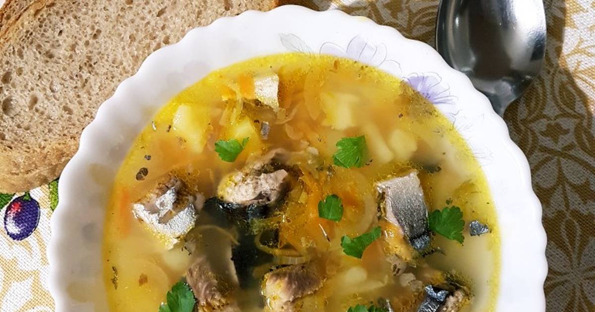 Рыбный суп из консервированной сайры - 10 простых и вкусных рецептов