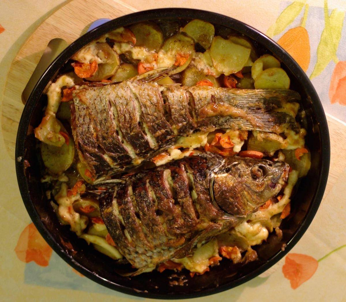 Сазан в духовке: рецепты, как вкусно приготовить запеченную рыбу в духовке, фото