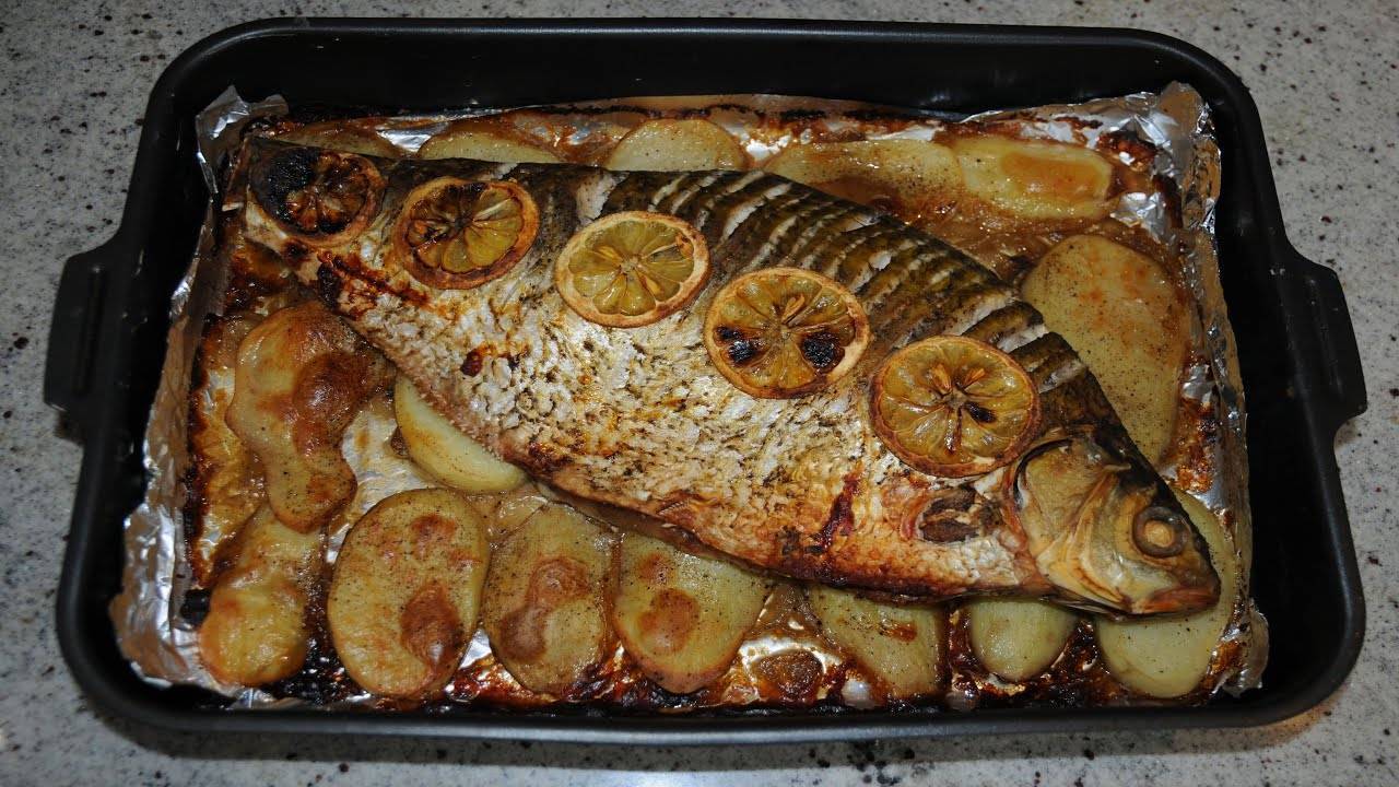 Приготовить леща в духовке вкусно целиком фольге рецепт с фото