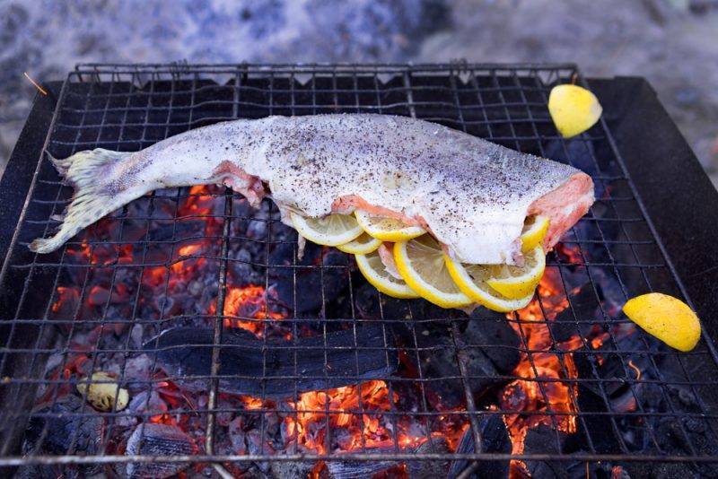 Рыба на мангале - рецепты приготовления. шашлык из рыбы на мангале :: syl.ru