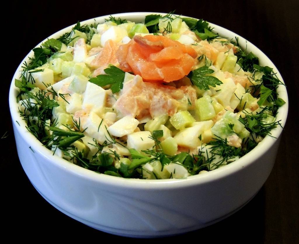 Салат с отварной рыбой - 388 рецептов: салаты | foodini